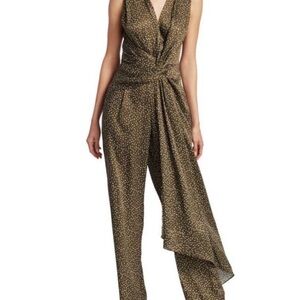 NWT Acler Doheny Olive Polka Dot Jumpsuit